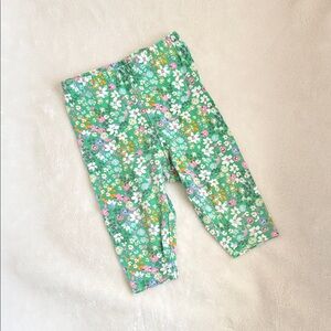 Carter's Green Floral Leggings